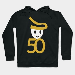 50th Birthday Cute Wine Glass Hoodie